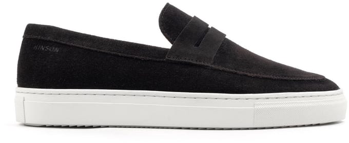 Hinson malton saddle loafers heren donkerbruin suède