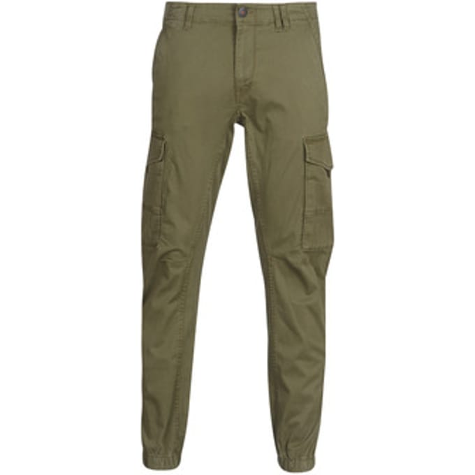 JACK & JONES Herenkleding: JPSTPAUL FLAKE CARGO BROEK Regular Fit in Olive Night - Lichtgewicht en functioneel.