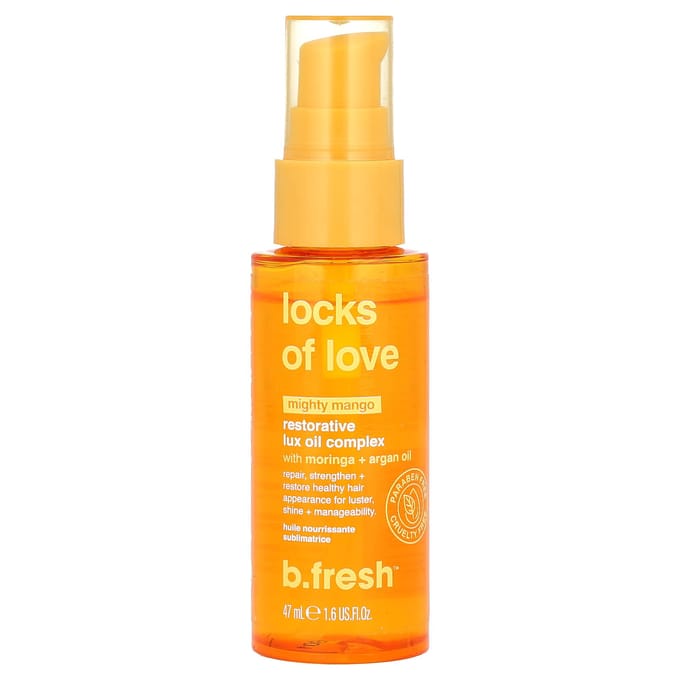 b.fresh, Restorative Luxe Oil Complex, Mighty Mango, 1.6 fl oz (47 ml) orange