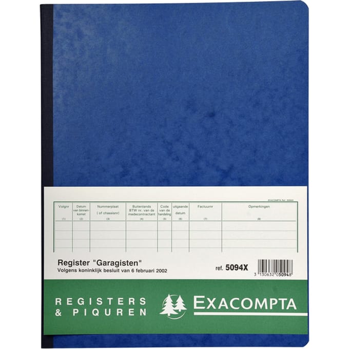 Register Piqure garagisten 320x250mm 80vel assorti