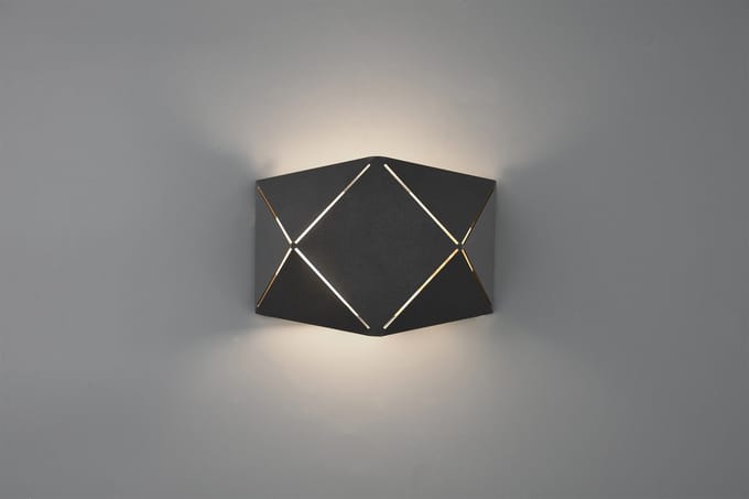 Wandlamp Trio Leuchten Zandor - Zwart