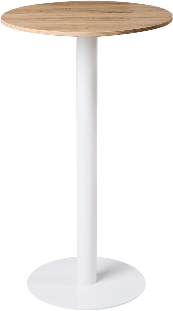 MORELLA - Statafel - Lichtbruin/Wit - 60 cm - MDF