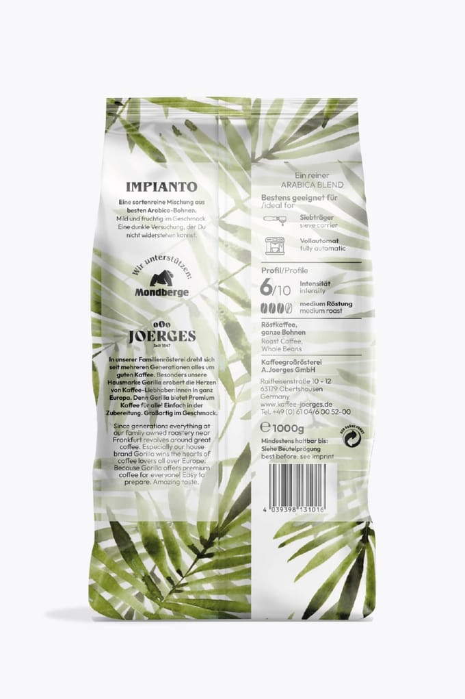 Gorilla Espresso Impianto 1kg