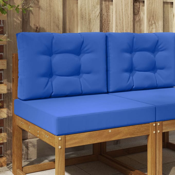vidaXL - Buitenbankkussen - Polyester - Koninklijk - Blauw - 60 - x - 60 - cm