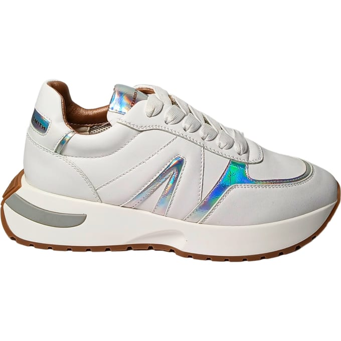 Damesschoenen Alexander Smith Hyde Woman-White iride zilver