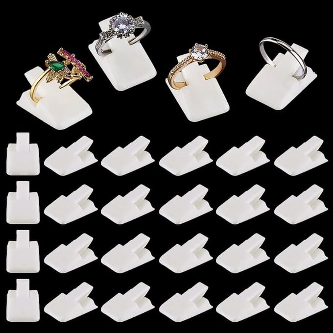 Dailygoods- Ringdisplayhouder 36 Stuks - Sieradendoos - Sieradenhouder - Organisator - Ruimtebesparend - Acryl Display - Sieradenstandaard