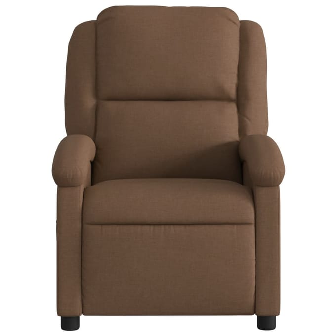 vidaXL - Fauteuil - verstelbaar - stof - bruin