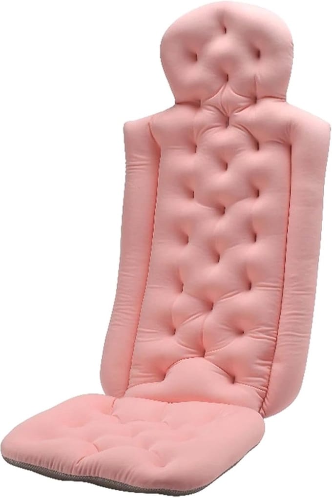 Volledig Badkussen - Luxe Badkussen - Ontspannend Baden - Nek Rug Ondersteuning - 76x39x32 cm - Wit