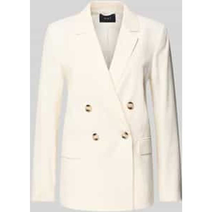 Blazer van viscosemix met klepzakken en reverskraag