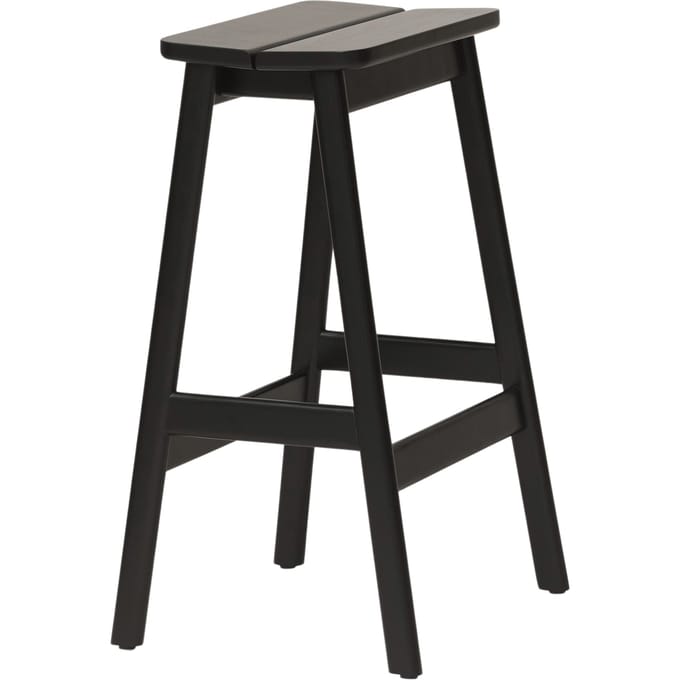 Form&Refine Angle Standaard Barkruk - beuken, zwart gebeitst - 65 cm