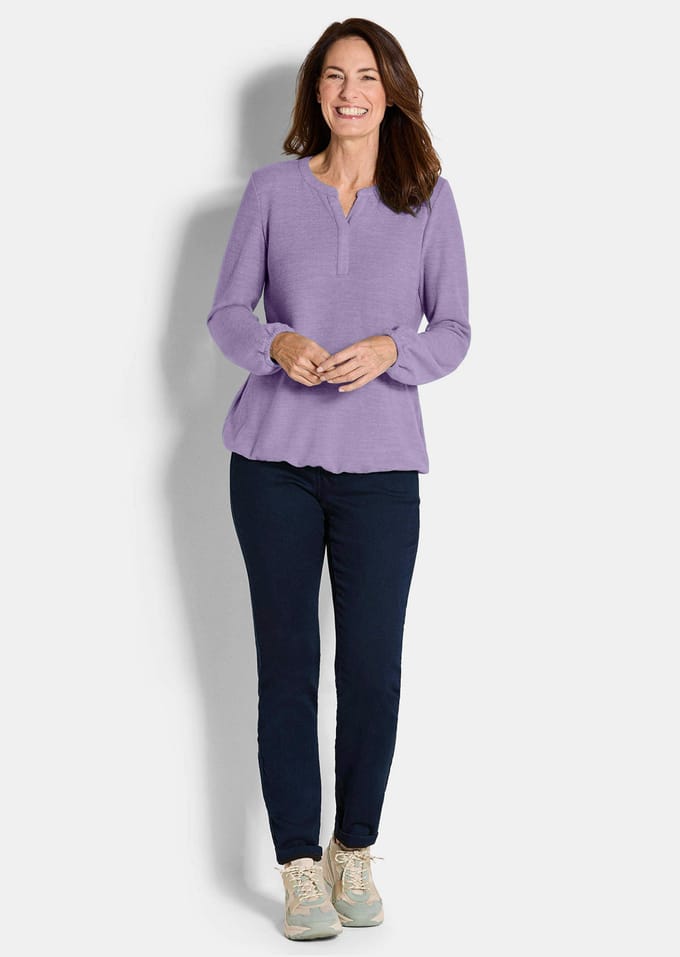 Shirt van zachte jersey - sering - Gr. 20 van Goldner Fashion