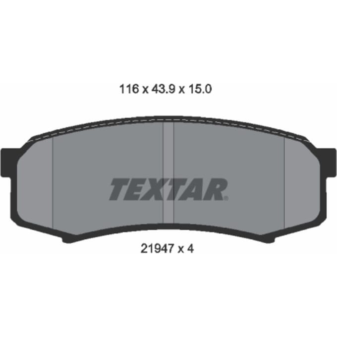 Remblokset TEXTAR 2194701, achter