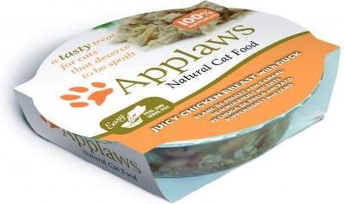 Applaws Cat - Chicken Breast & Duck Pots - 10 x 60 g
