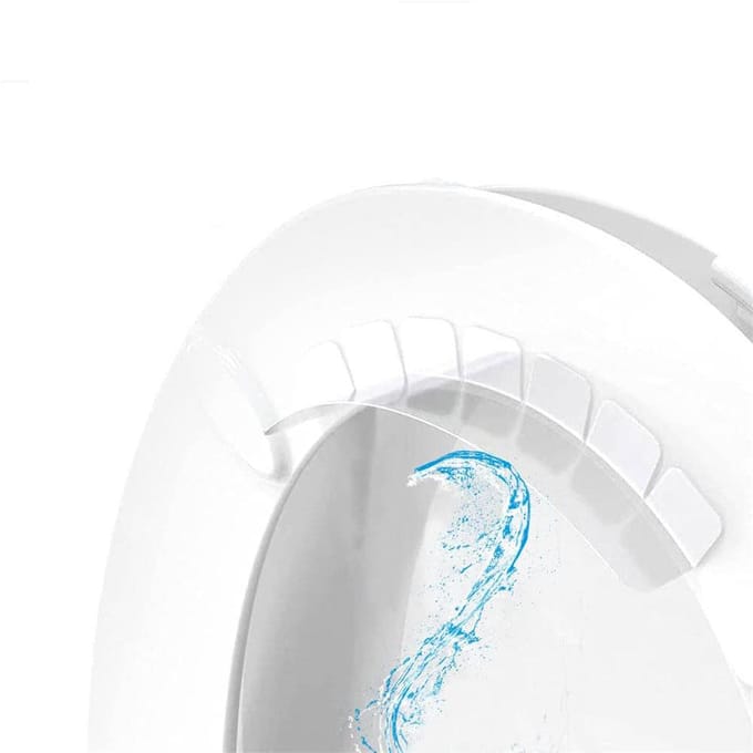 Protection anti-éclaboussures pour siège de toilette, transparente, pour l'apprentissage de la propreté, déflecteur d'urine étanche white