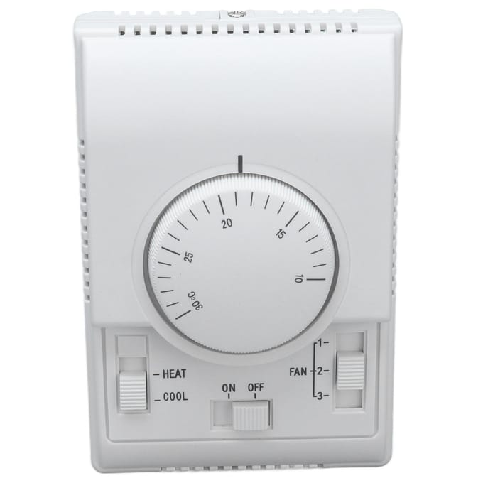 Centrale Airconditioning Thermostaat 2-Weg Mechanische Bedieningsschakelaar Conditioner 110‑220V white