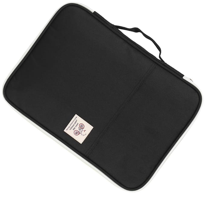 A4 Documententas Map Portfolio Organizer Computer Notebook Rits Etui (Oranje) zwart