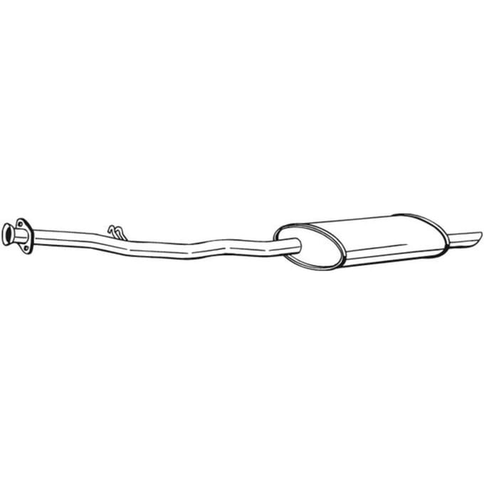 Geluiddemper achter BOSAL 283-285
