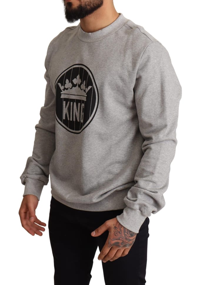 Koning Sweatshirt Grijze Crewneck