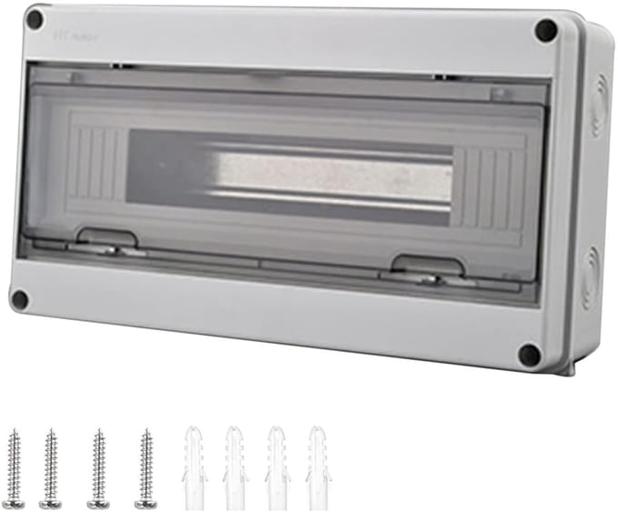 Zekeringkast opbouw - Verdeelkast buiten - Elektrische beveiliging - IP65 waterdicht - 18 modules - Grijs