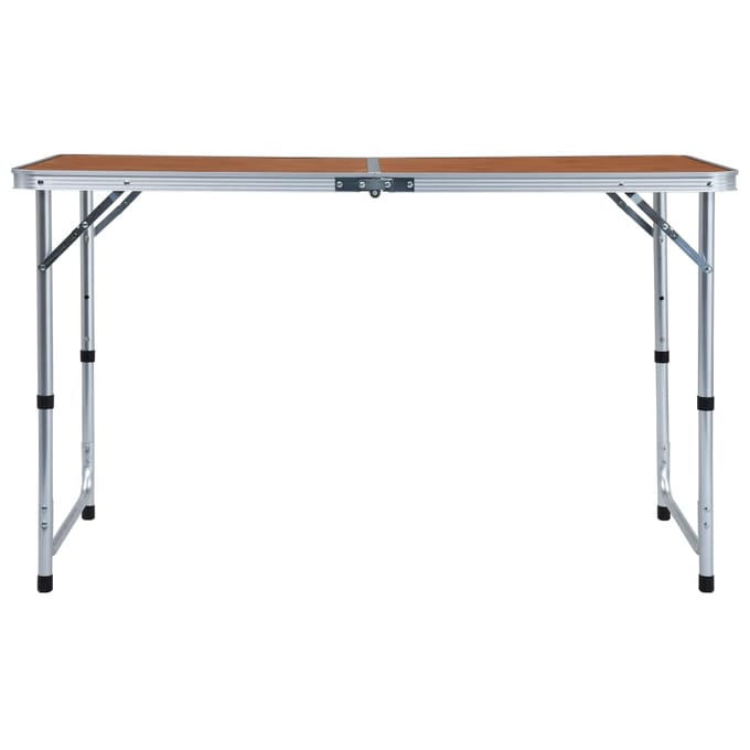 vidaXL - Campingtafel - inklapbaar - 120x60 - cm - aluminium