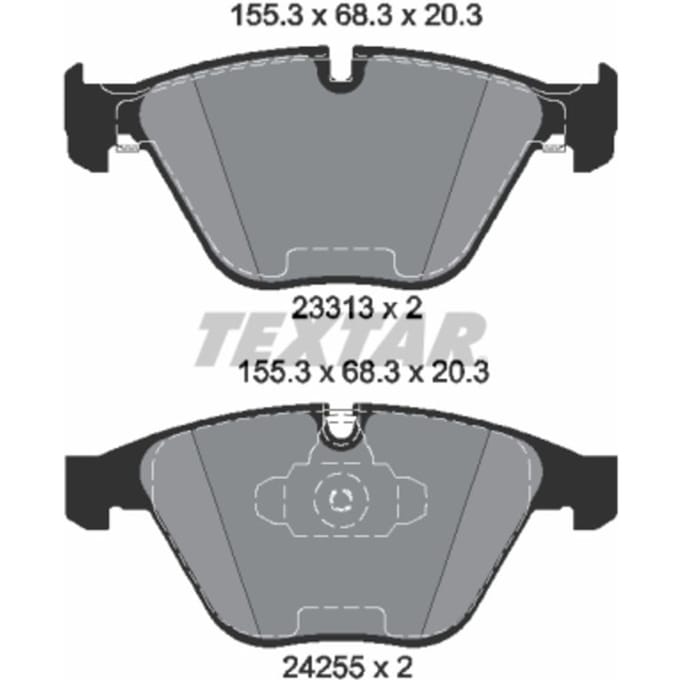 Remblokset TEXTAR 2331301, voor