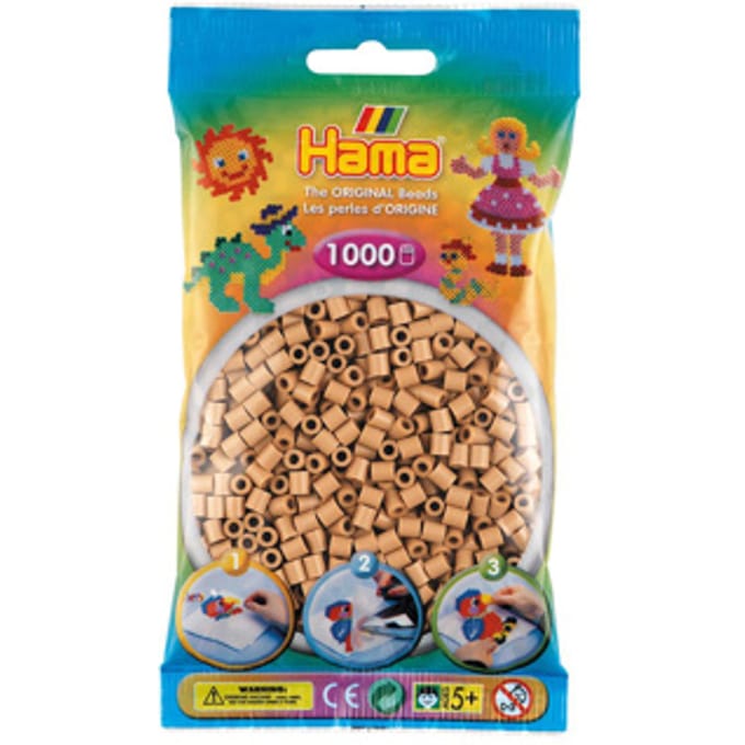 Hama Kralen 1000st nr.75 taupe Strijkkralen & -parels