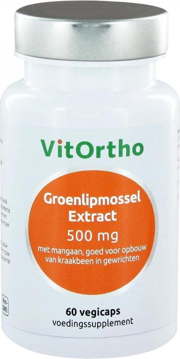 VitOrtho - Groenlipmossel Extract 500 mg (60 vegicaps)