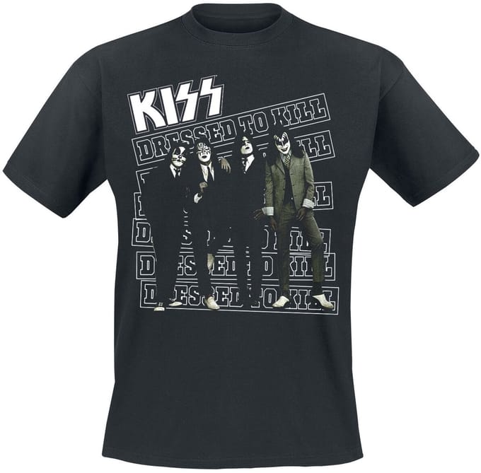 Kiss Dressed to kill Heren T-shirt - zwart - S