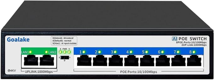 8-poorts PoE-switch voor Cloudbeheer met 120W en Verse Netwerkuitbreiding