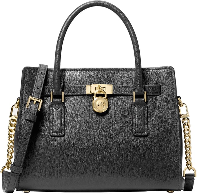 Michael Kors Hamilton Moderne Medium Handtas Dames - Leer - Zwart