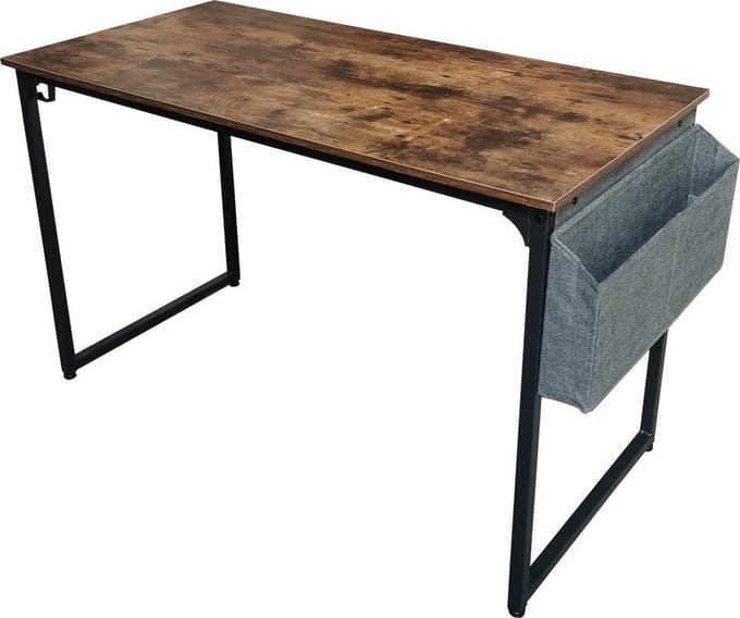 Bureau Stoer - laptoptafel - computertafel - 120 cm breed - vintage bruin