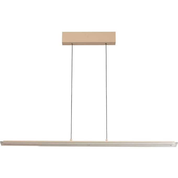 FISCHER & HONSEL LED hanglamp Torvi, zandkleurig/wit, lengte 115 cm, CCT