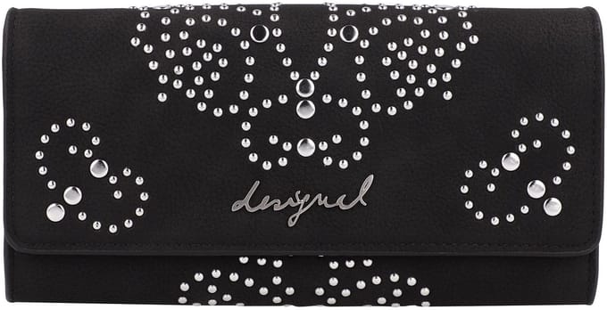 Desigual portemonnee Poker Face Mone Mariona Long Wallet Black zwart