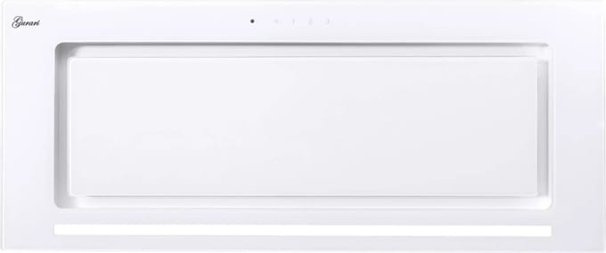 GURARI plafondluik GCH E 217 WH 70 Prime N+Koolfilter, Afzuigkap 70 cm, in wit, wit glas, 1000m³/h
