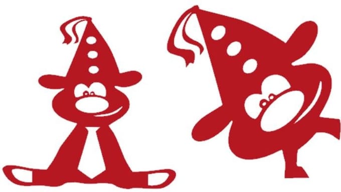 Set raamsticker herbruikbaar 2 x feestbeest Carnaval Wit | Rosami