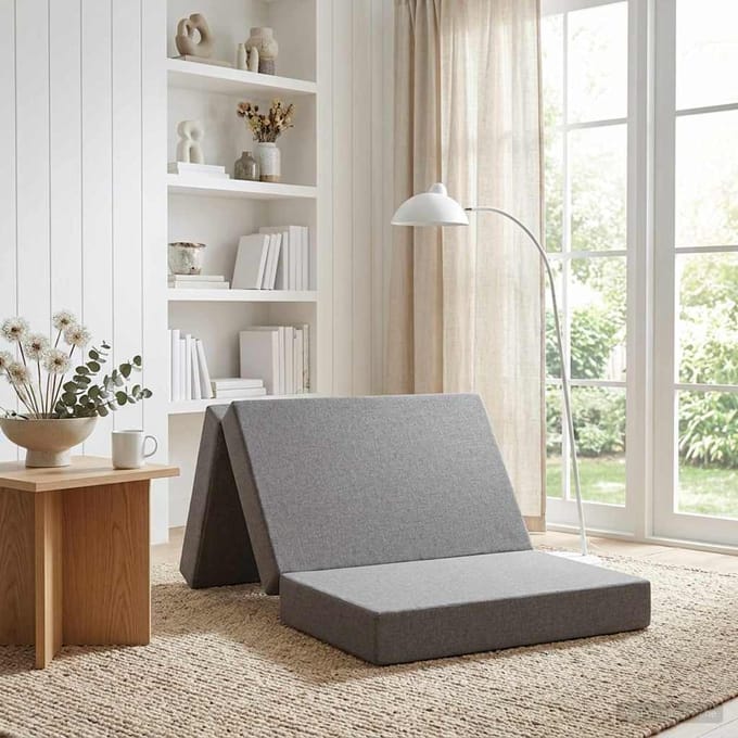 vidaXL - Vouwbare - Sofa - Bed - 100 - x - 67 - x - 45 - cm - Lichtgrijs