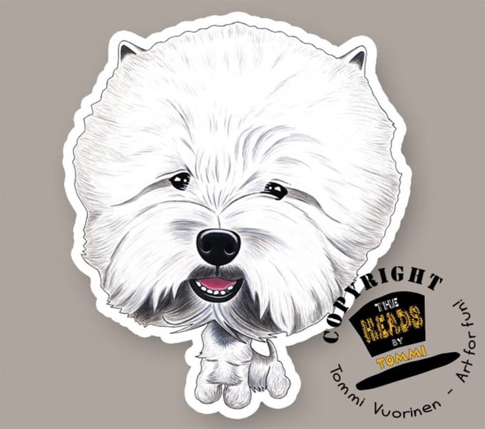 Magneet Hond West Highland White Terrier
