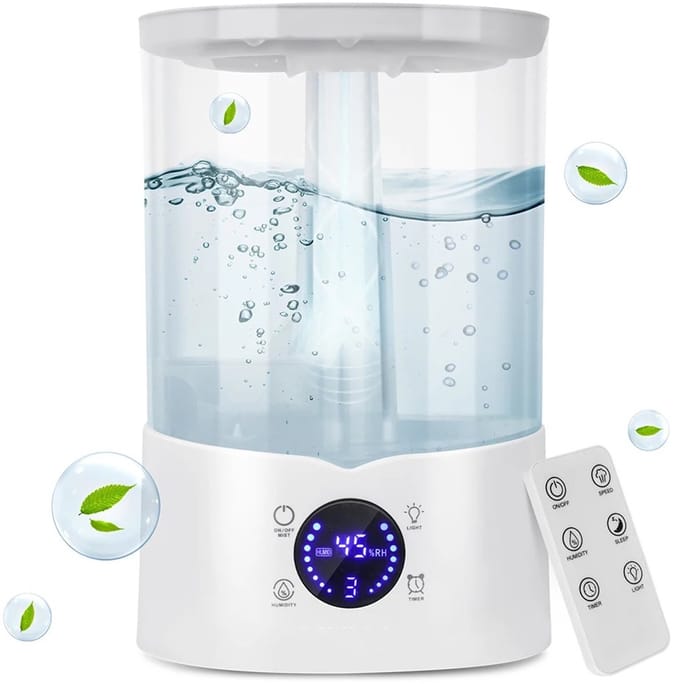 Seth Select Luchtbevochtiger 4L – Voor Grote Ruimtes – Tot 30 uur gebruikstijd – Aroma Diffuser – 300 ml/u - Geurverspreider – Wit