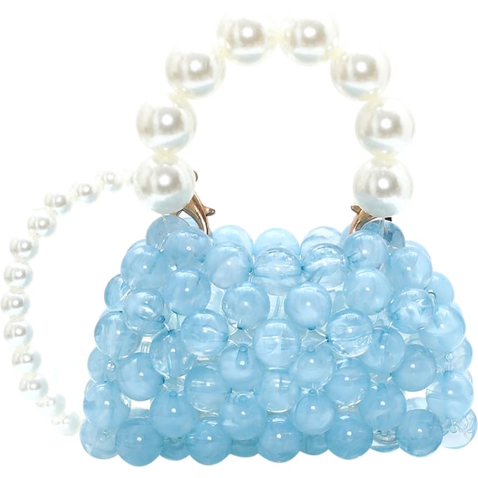 Mymo Handtas Dames blauw wit