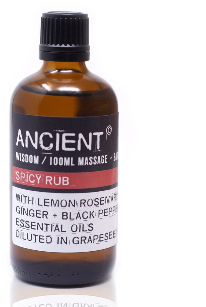 Massage Olie - Pittige Rub - 100ml - Bad olie - Aromatherapie