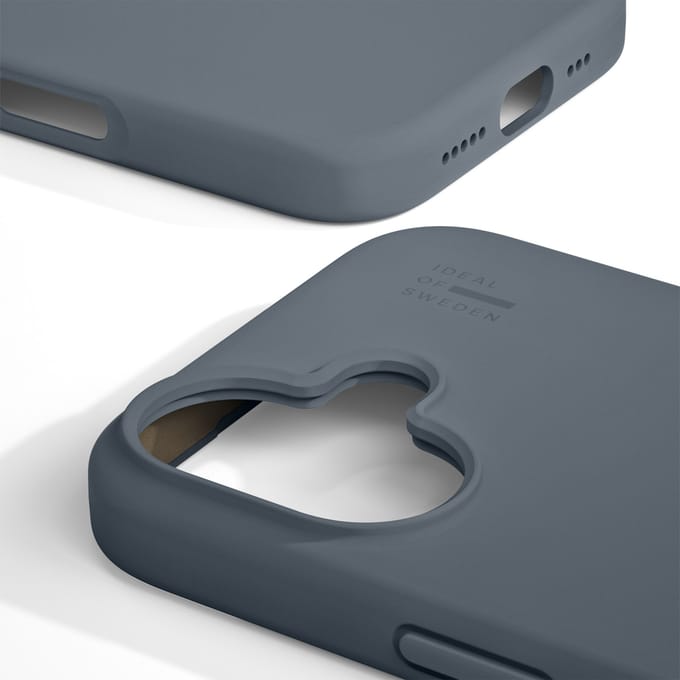 iDeal of Sweden Silicone Case geschikt voor Apple iPhone 16 - Midnight Blue