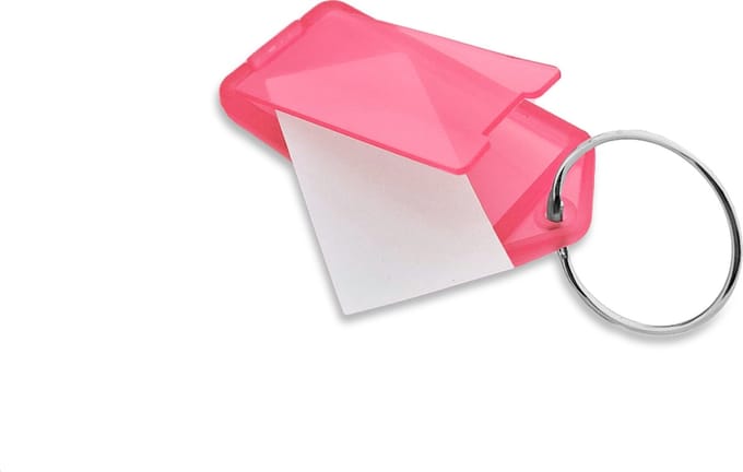CombiCraft Openklapbare Sleutellabels Rood 60 x 27 mm - 100 stuks