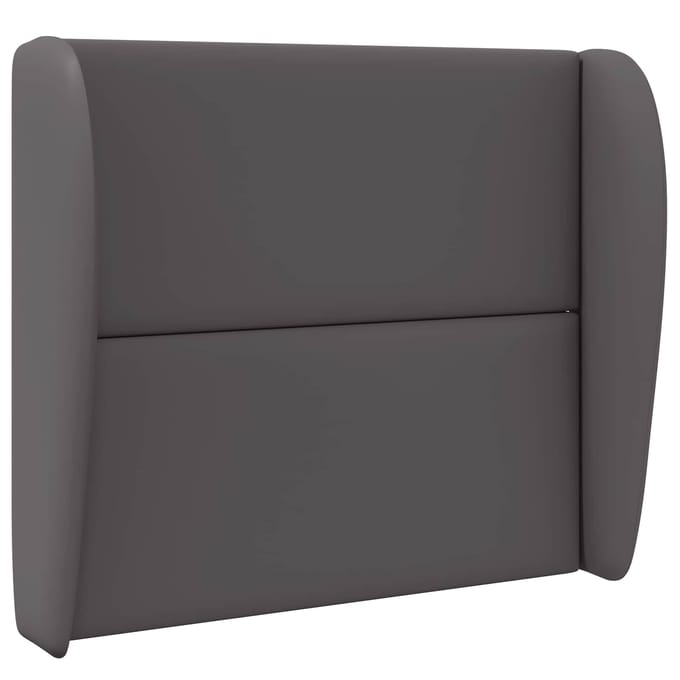 vidaXL - Hoofdbord - oor - Dim - Grijs - 80 - x - 23 - x - 6 - cm - PVC