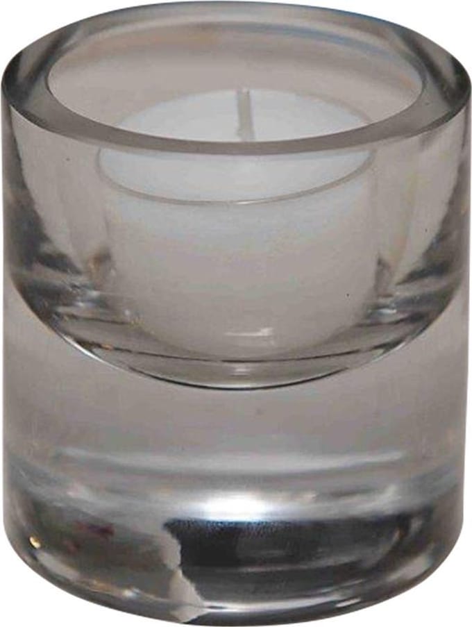 Rasteli Waxinelichthouder Transparant Glas D 6.5 cm 6 cm Voordeelaanbod per 2 stuks