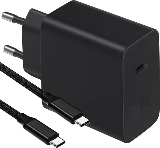 45W Snellader Adapter met 2 Meter USB-C Kabel - GaN Technologie
