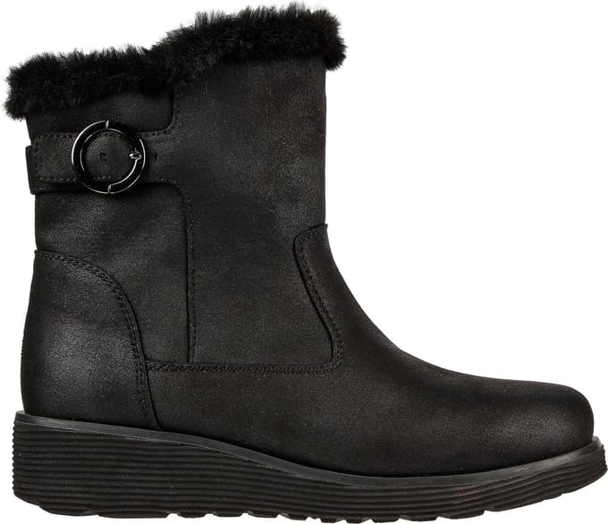 Skechers Keepsakes Wedge-Comfy Winter Dames Laarzen - Zwart - Maat 40