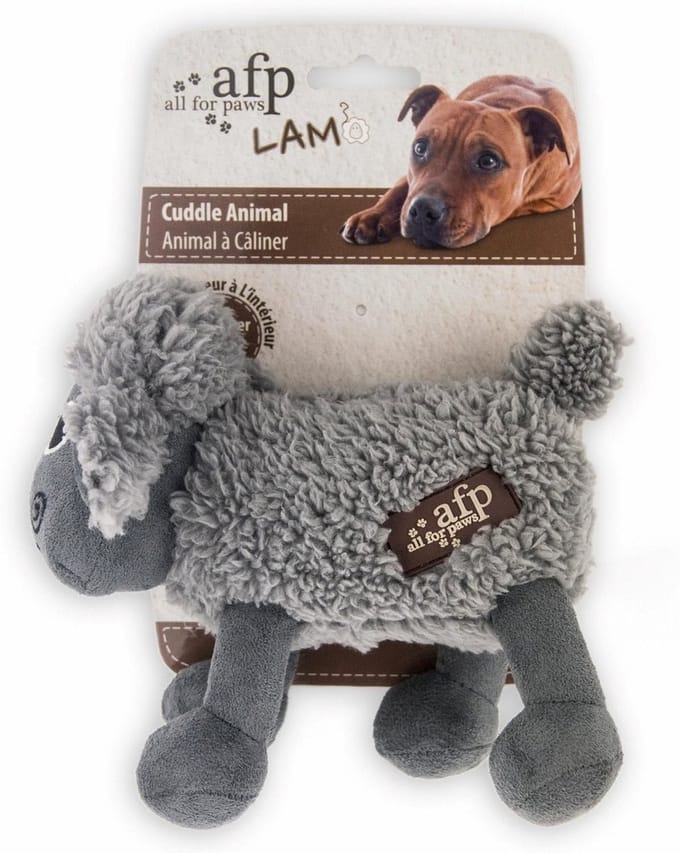 All For Paws Lambswool Cuddle Animal - Hondenspeelgoed - 20x18x6 cm Assorti