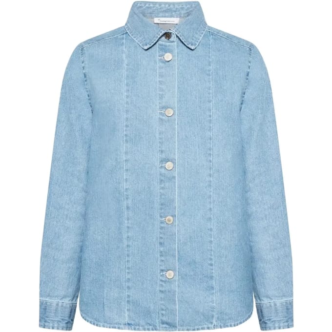Dames denim shirt met lange mouwen KnowledgeCotton Apparel GOTS/Vegan