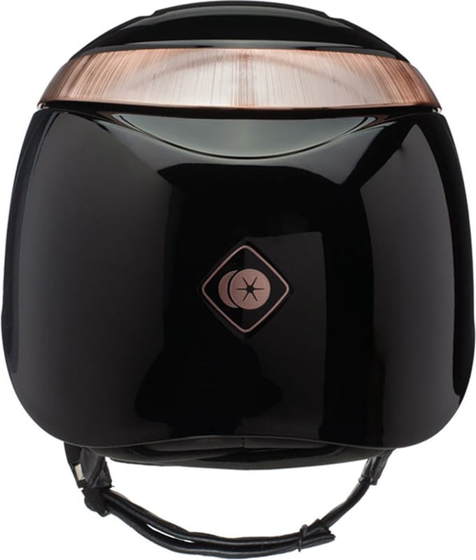 Charles Owen Halo Glossy Zwart/Rose Goud - 53