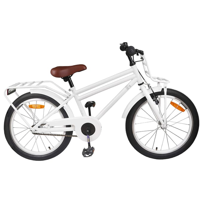 vidaXL - Kinderfiets - 18 - Inch - voor - 5-7 - jaar - oud - Wit